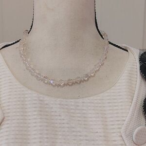 Vintage Aurora Borealis Single Strand Choker Necklace